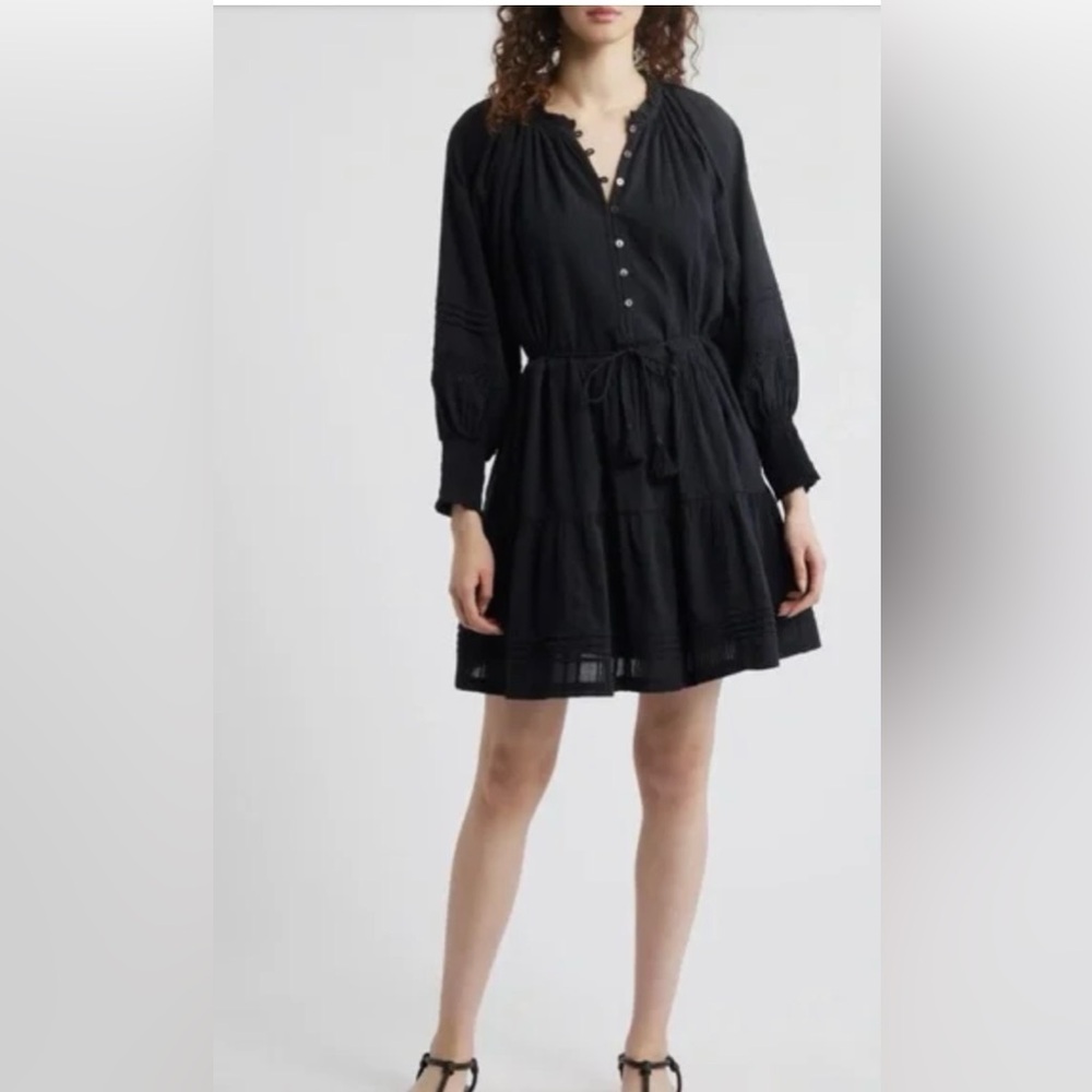 Cleobella Black Long Sleeve Dress